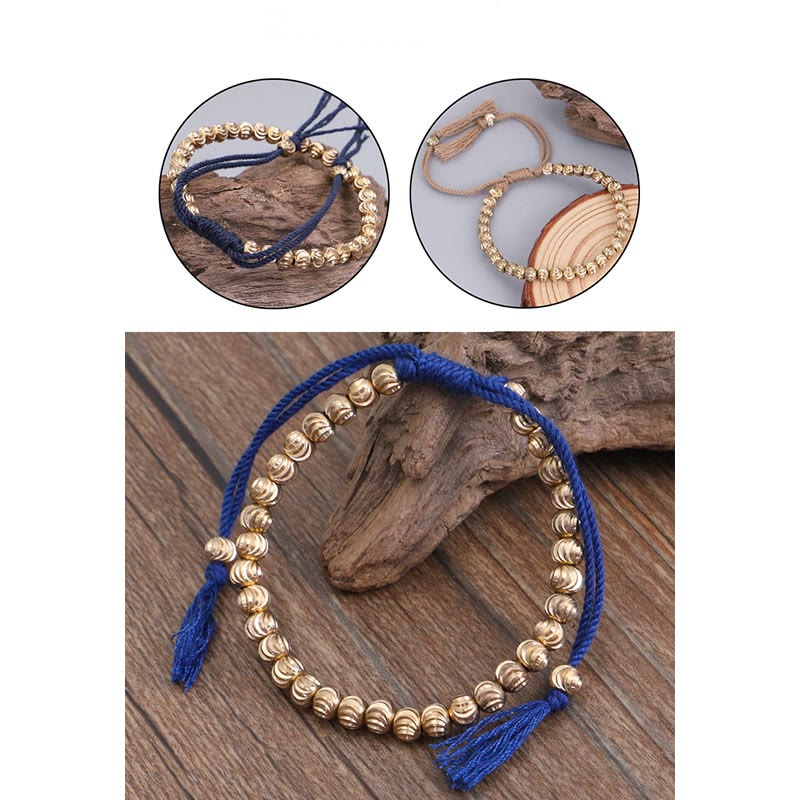 Spirituelles Armband aus tibetischen Kupferperlen für Glück und Ausgeglichenheit