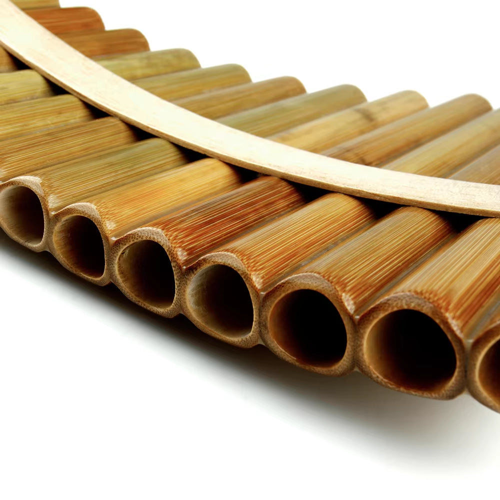 Chinese Traditional Musical Instrument, Pan Flute, Bamboo, Pan Pipes, F Key, 18 Pipes, High Quality