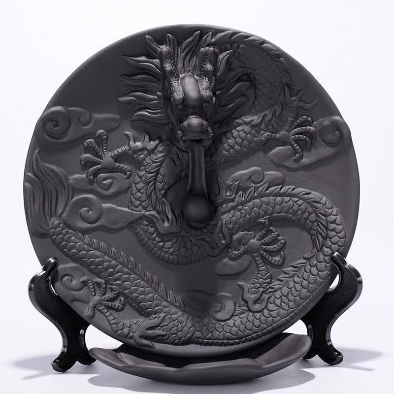 Dragon Ceramic Backflow Smoke Fountain Incense Burner for Meditation