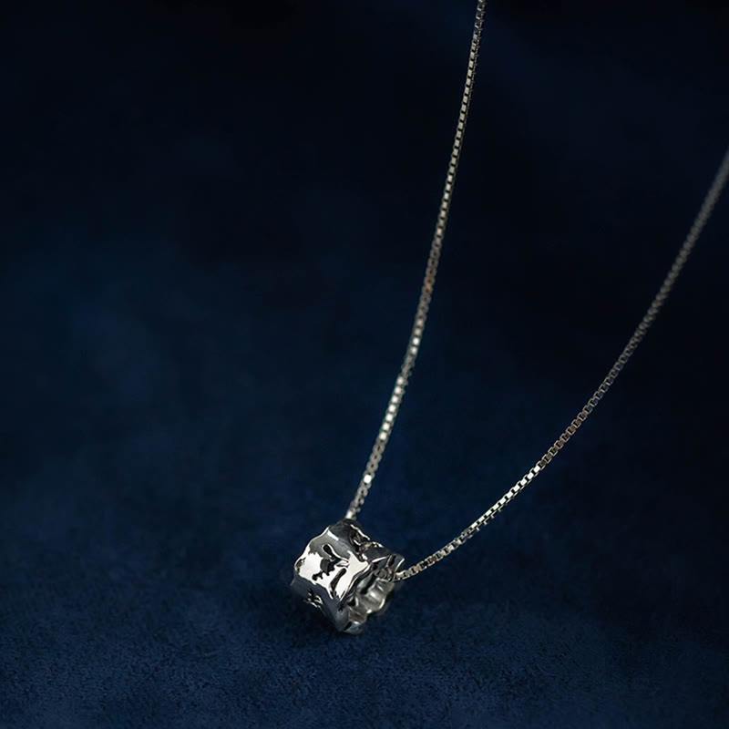 Om Mani Padme Hum Halskette | Anhänger aus 925er Sterlingsilber