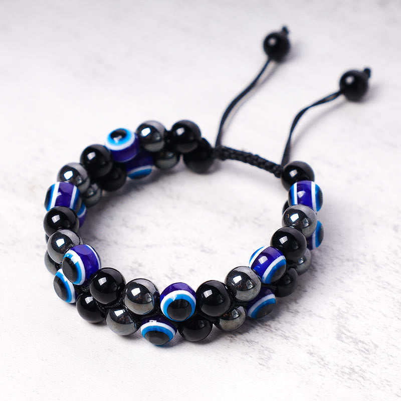 Tiger Eye Evil Eye Protection Bracelet 8mm Beads Classic