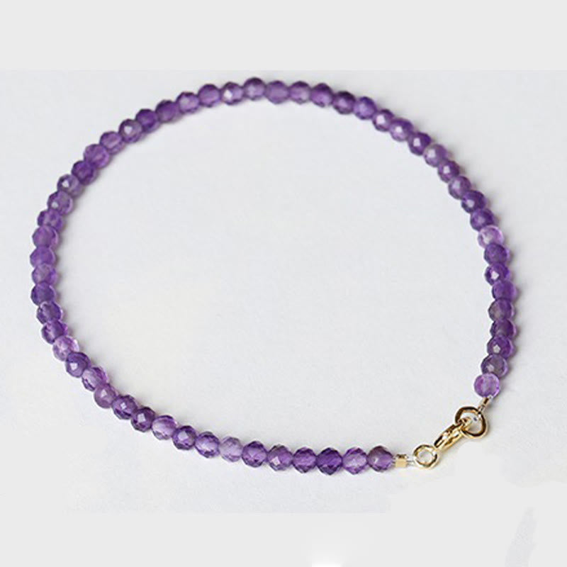 3 mm Amethyst-Armband mit spirituellem Bewusstsein