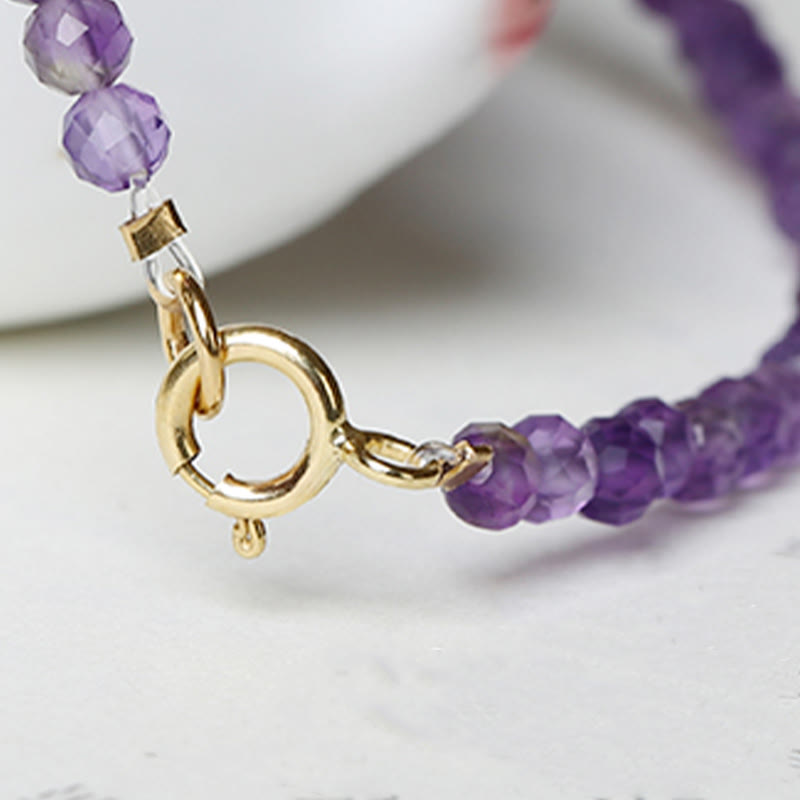 3 mm Amethyst-Armband mit spirituellem Bewusstsein
