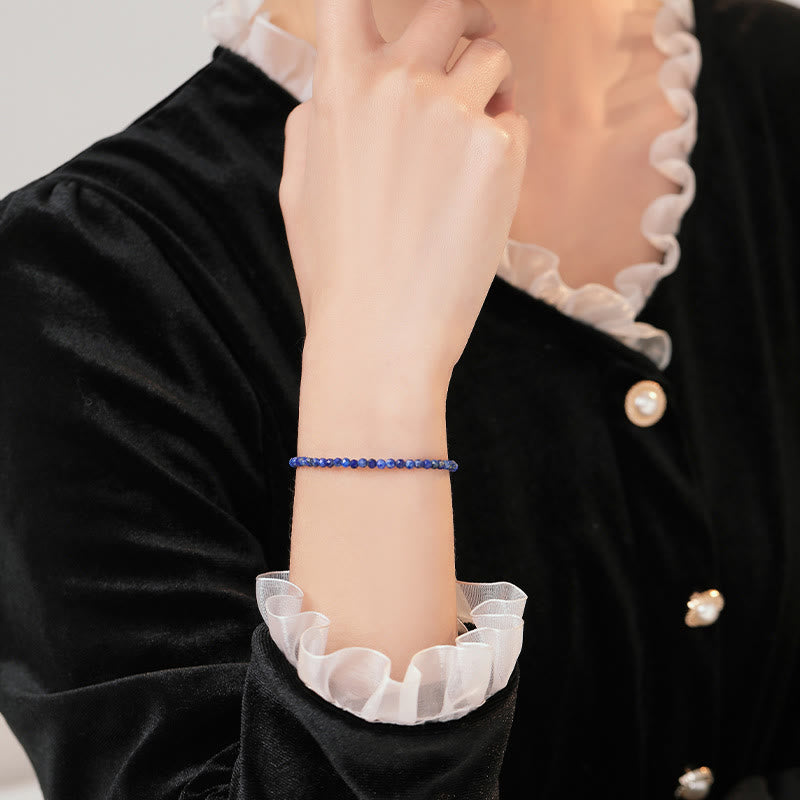 3 mm Lazurite Ultradünnes Balance-Armband für Meditation