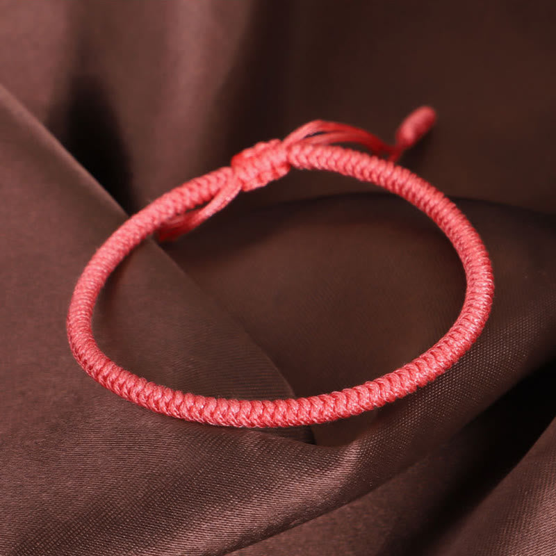 3-teiliges tibetisches King Kong-Knoten-Schutzarmband mit roter Schnur