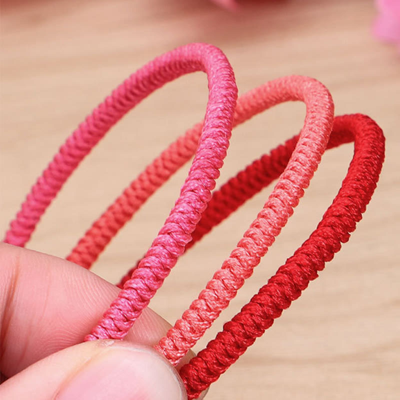3-teiliges tibetisches King Kong-Knoten-Schutzarmband mit roter Schnur