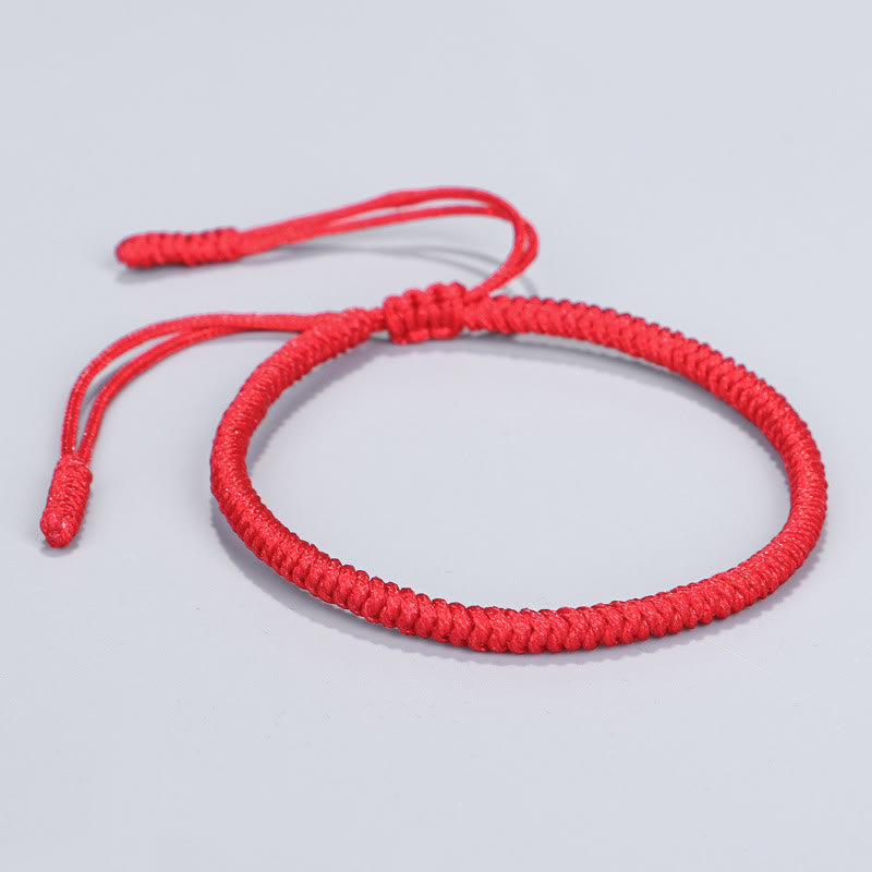 3-teiliges tibetisches King Kong-Knoten-Schutzarmband mit roter Schnur
