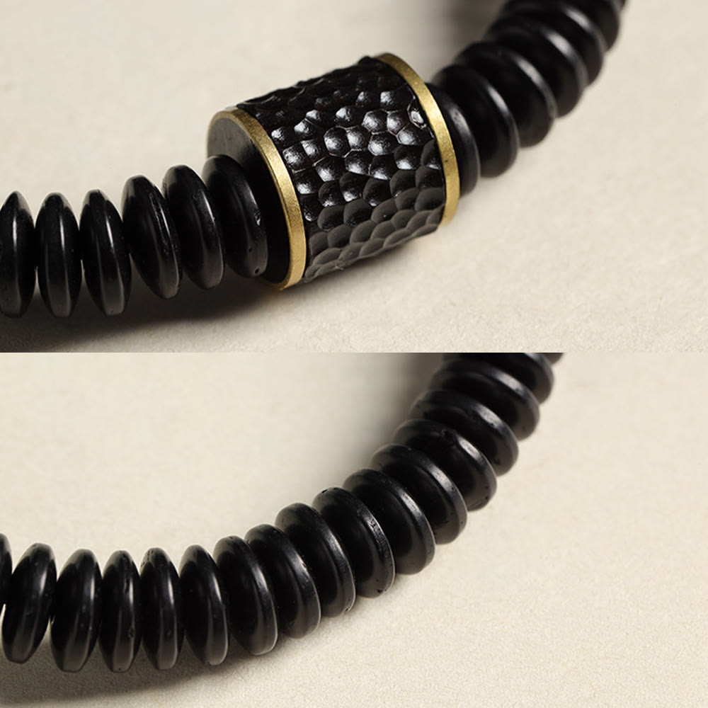 3x8mm Kokosnussschalen-Armband für positive Absichten