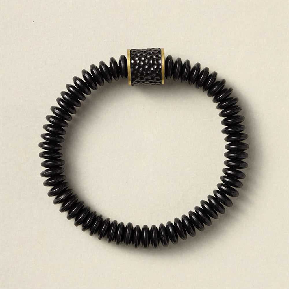 3x8mm Kokosnussschalen-Armband für positive Absichten