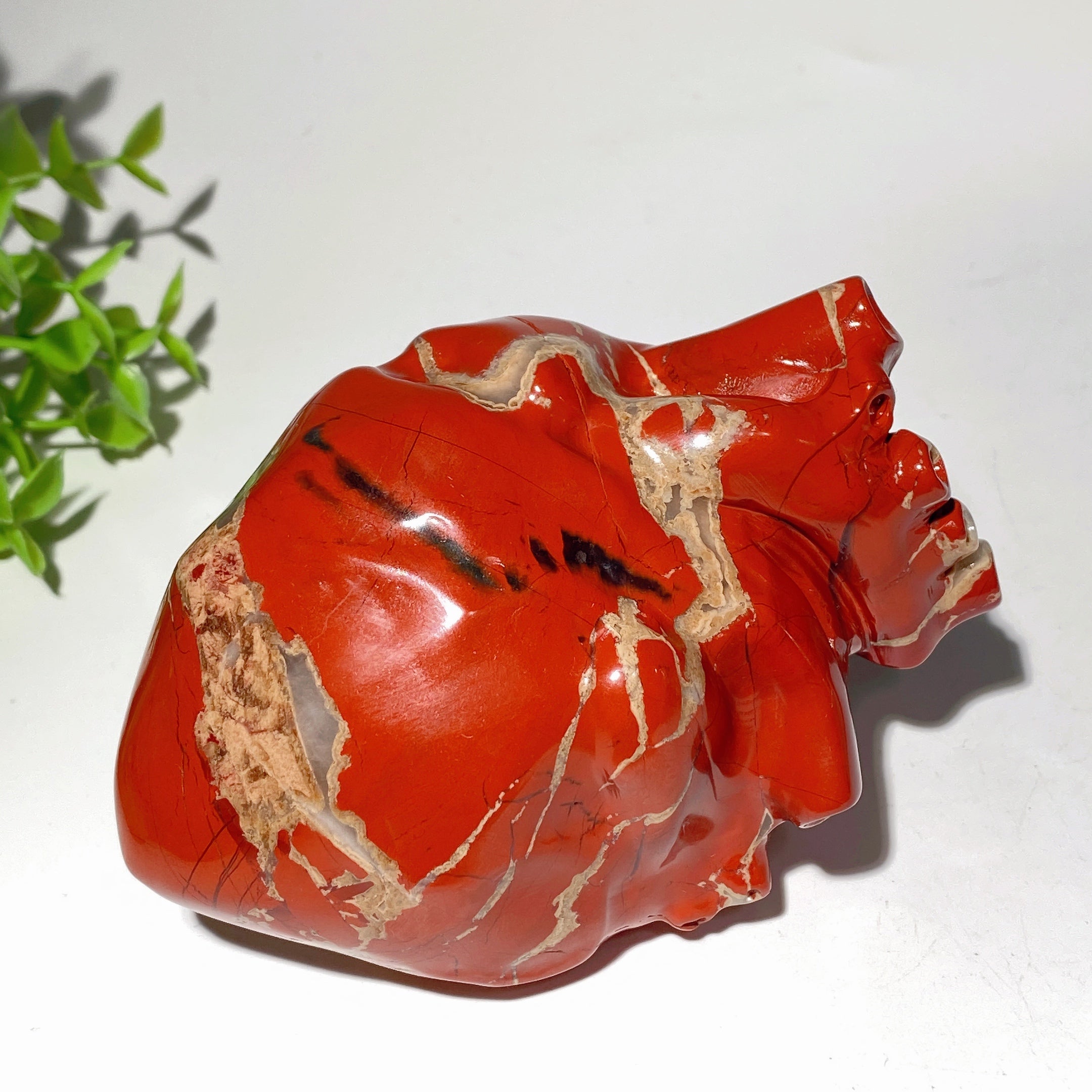 4.0-4.8 Inch Mixed Crystal Heart Carvings for Healing & Meditation
