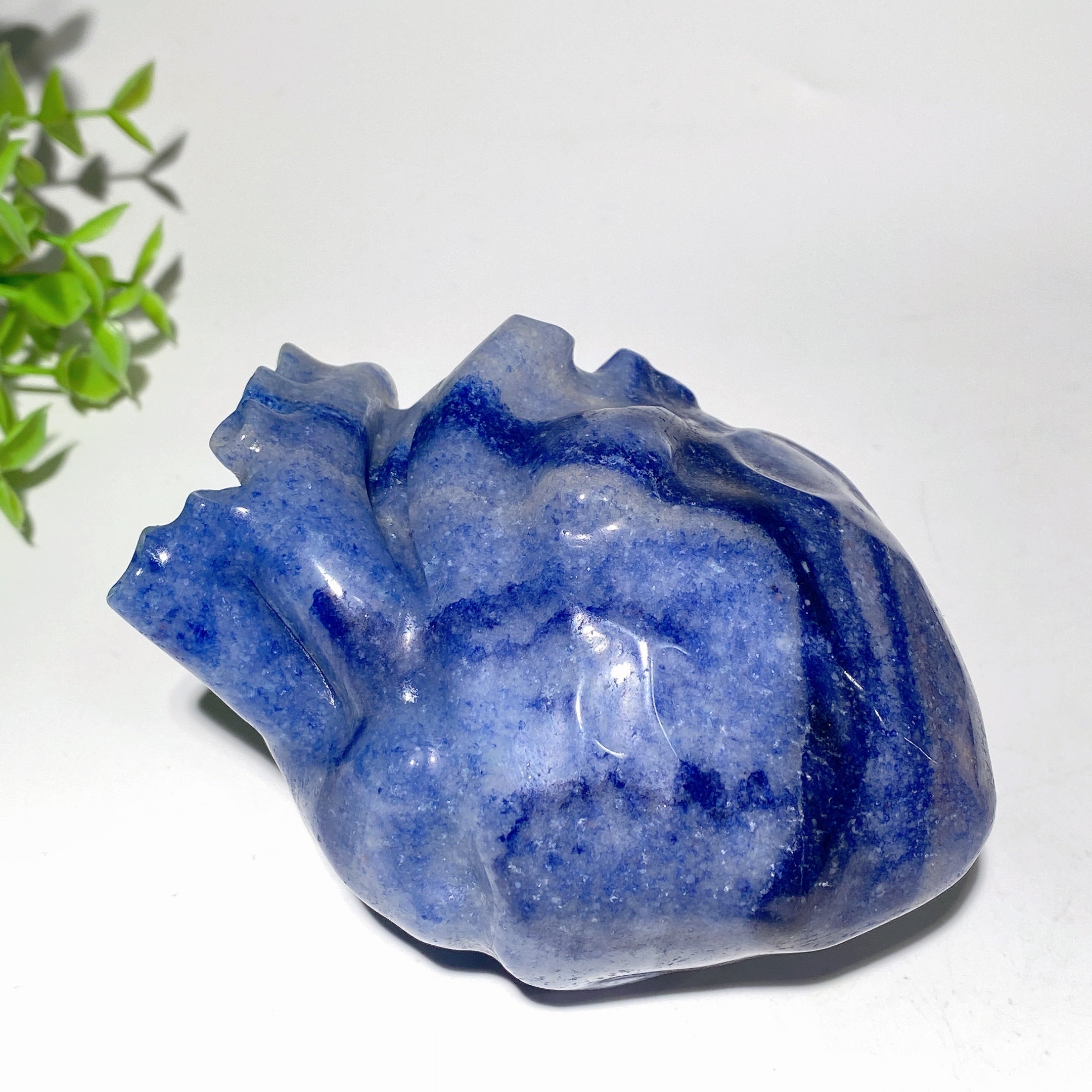 4.0-4.8 Inch Mixed Crystal Heart Carvings for Healing & Meditation