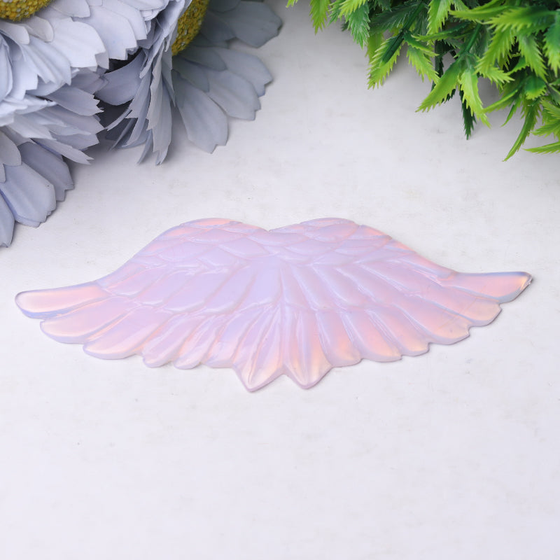 4.5 inch Crystal Angel Wings Carvings for Healing