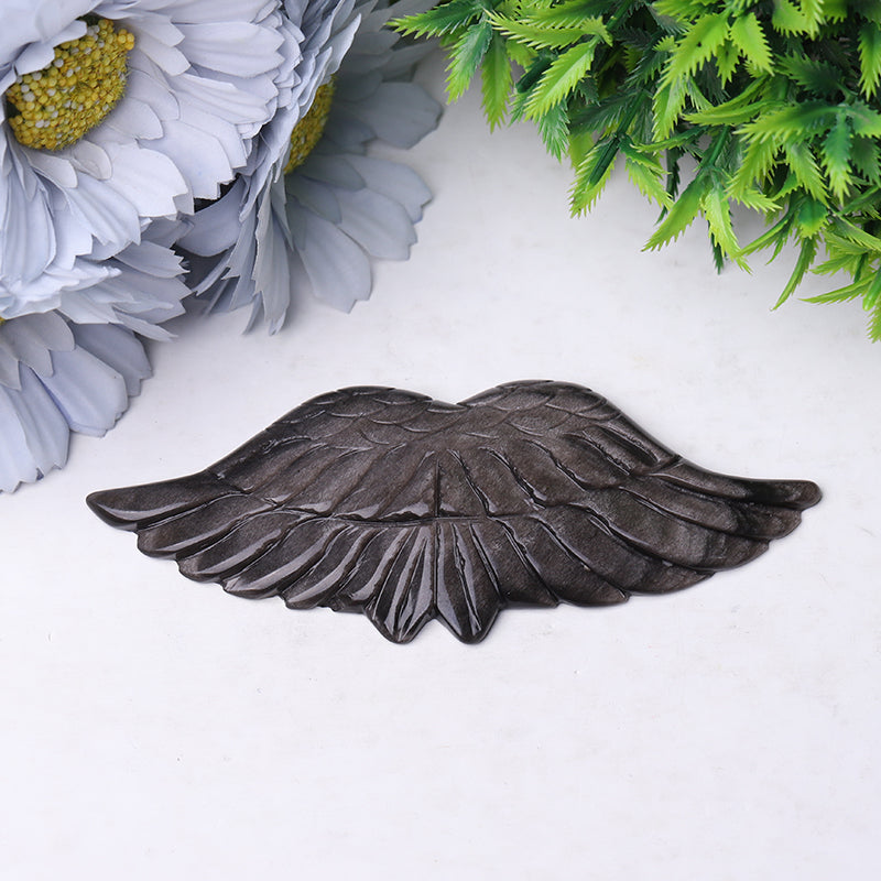 4.5 inch Crystal Angel Wings Carvings for Healing
