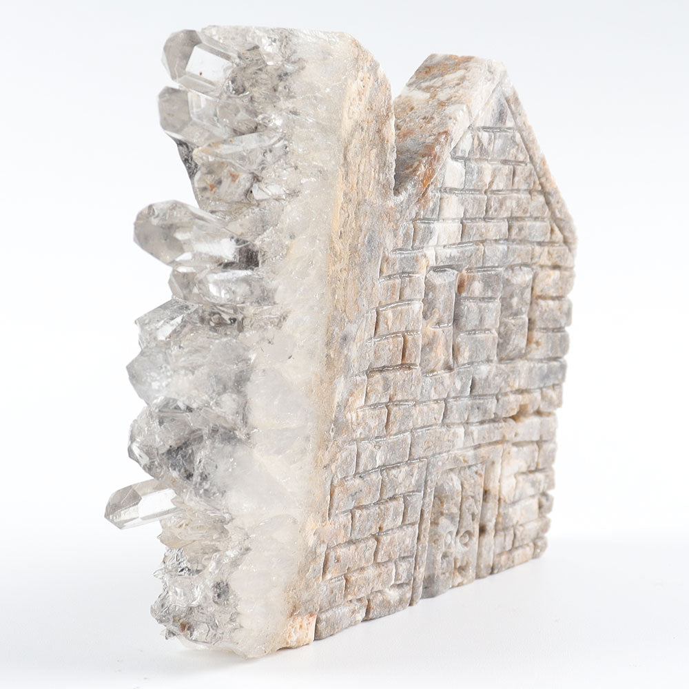 4.5in Crystal Cluster House Stone Carving