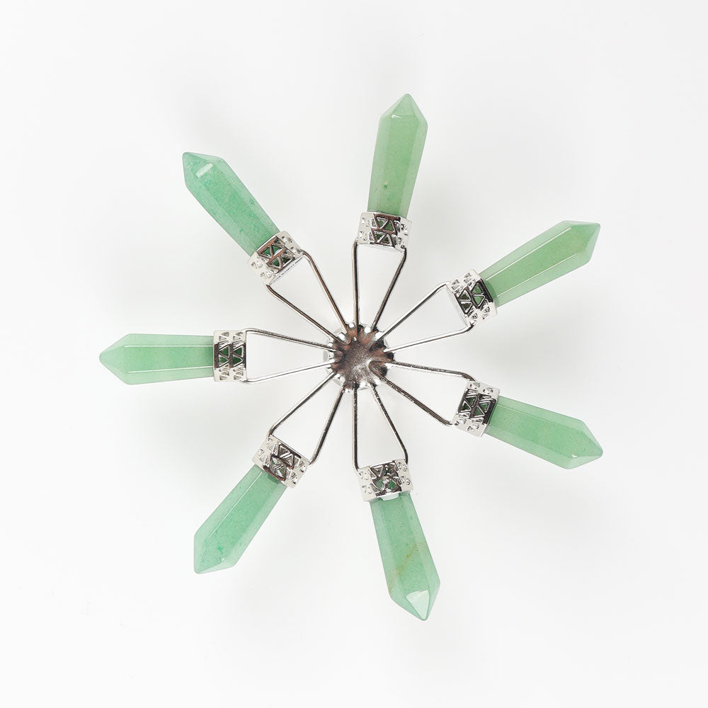 4.6 inch Green Aventurine Chakra Crystal Generator