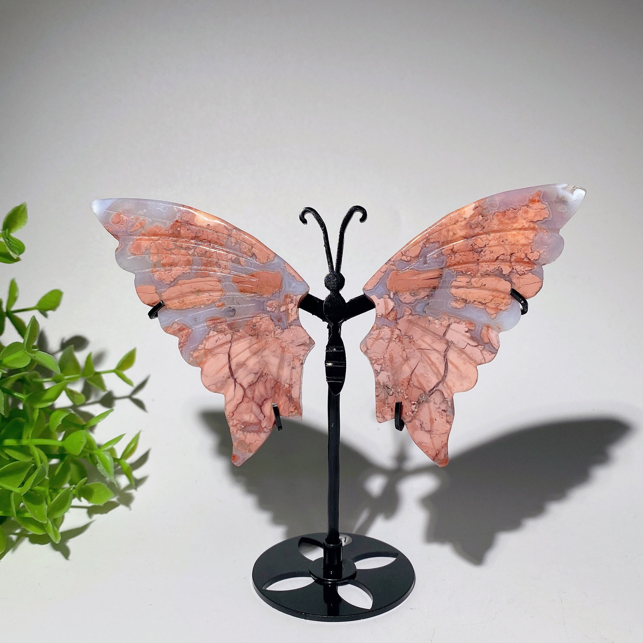 4 bis 6 Zoll große Schmetterlingsflügelfiguren aus gemischtem Kristall für spirituelle Heilung