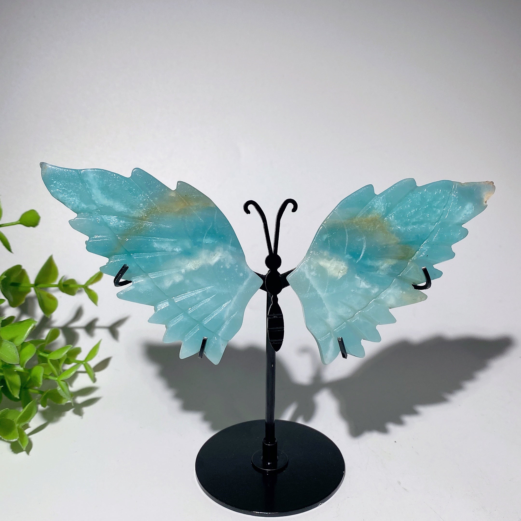 4 bis 6 Zoll große Schmetterlingsflügelfiguren aus gemischtem Kristall für spirituelle Heilung