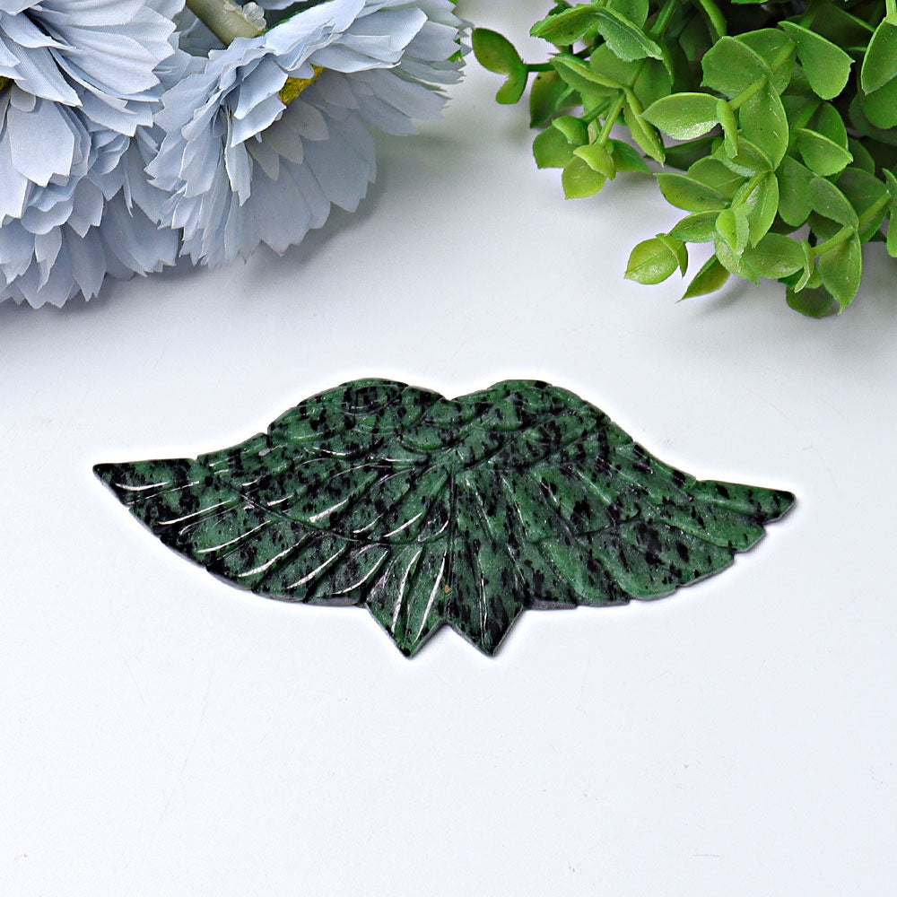4.7 Inch Crystal Angel Wings Carvings Healing Energy Figurines