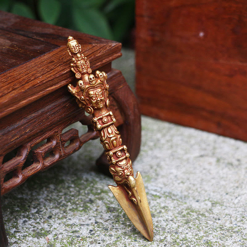 4,72 Zoll Kupfer Meditation Dorje Handgefertigt in Nepal Ritual Symbol