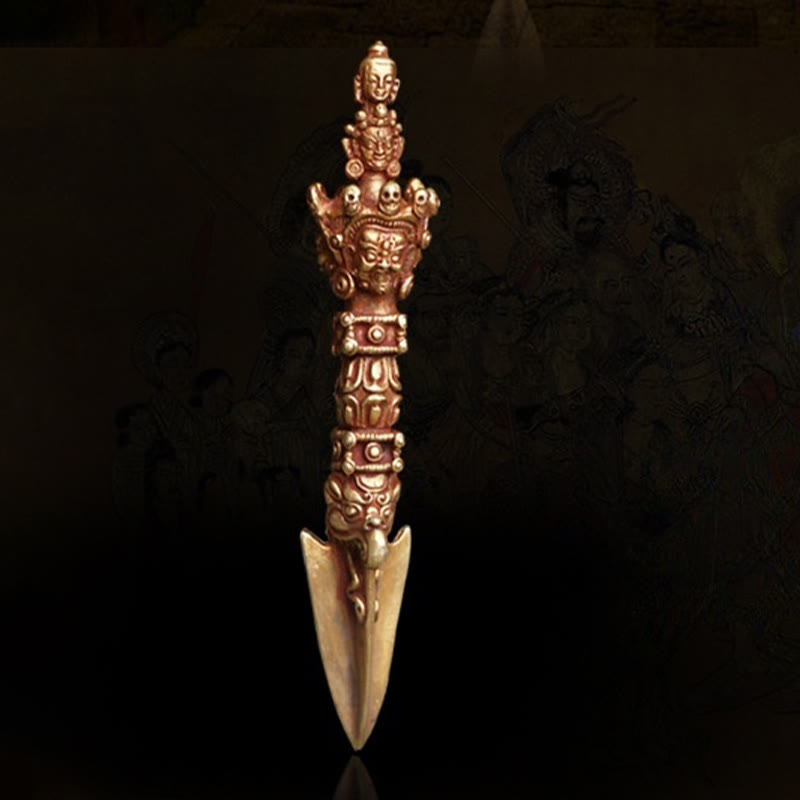 4,72 Zoll Kupfer Meditation Dorje Handgefertigt in Nepal Ritual Symbol