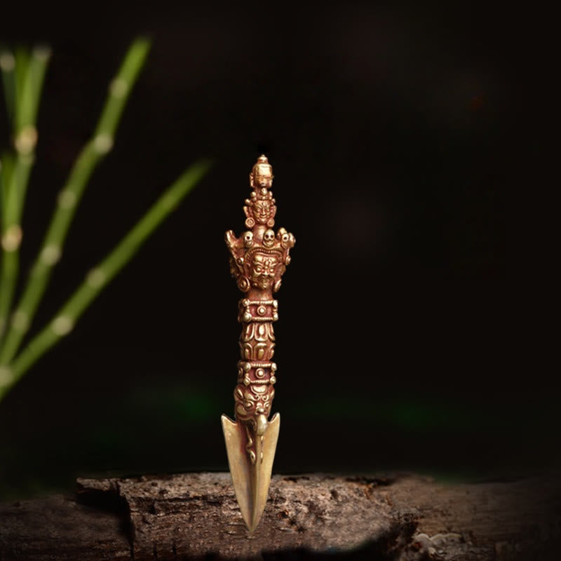 4,72 Zoll Kupfer Meditation Dorje Handgefertigt in Nepal Ritual Symbol