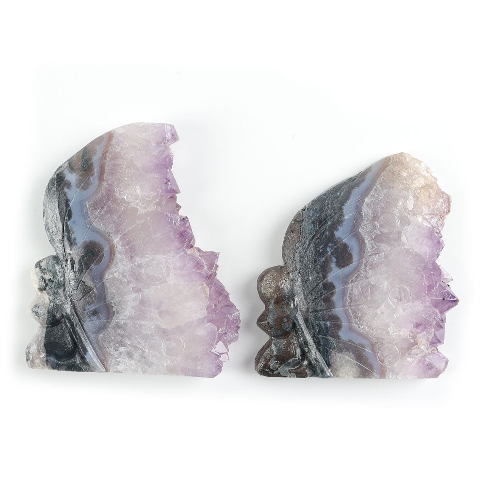 4 Inch Amethyst Crystal Cluster Stone for Healing