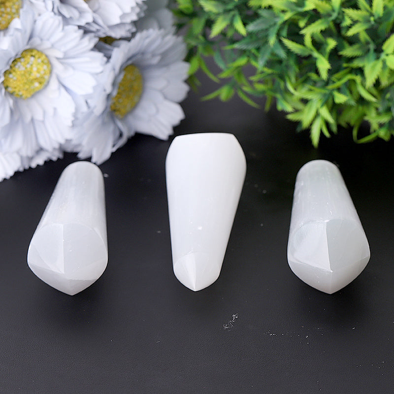 4-Inch Selenite Double Terminated Meditation Point