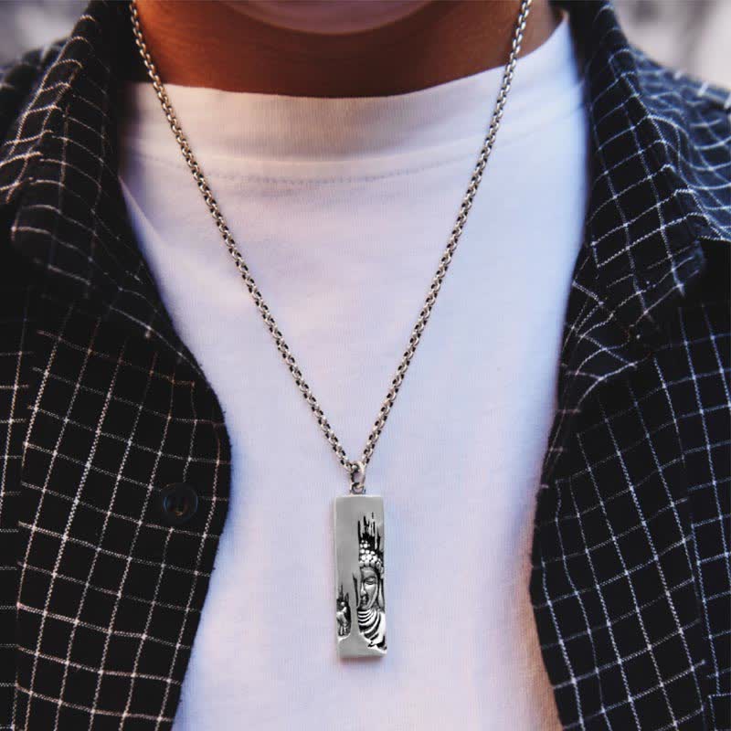 Tathagata Buddha Copper Necklace | Protection Amulet