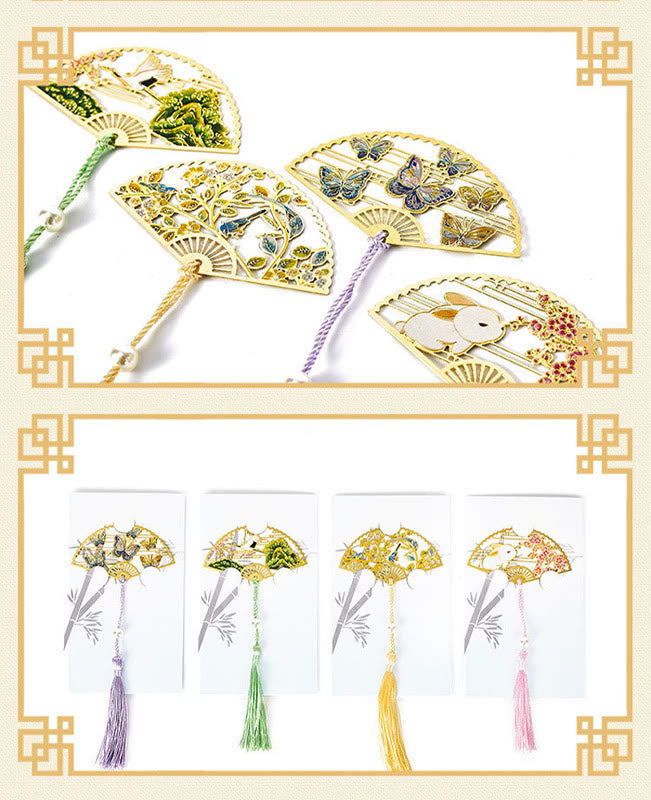 Traditional Lotus Symbol Brass Bookmark | New Beginnings