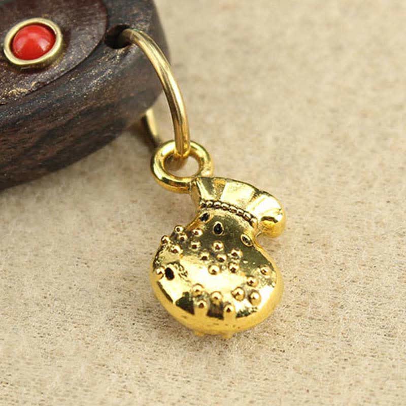 Ebenholz Fünf Gott des Reichtums Spirituelle Halskette Anhänger