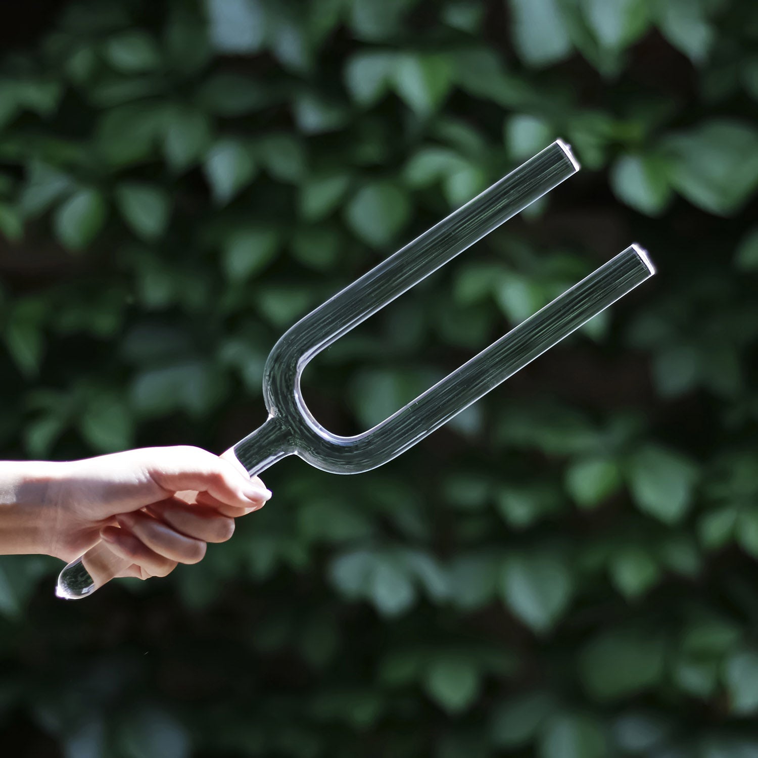 432 Hz Stimmgabel aus klarem Kristall zur Heilung