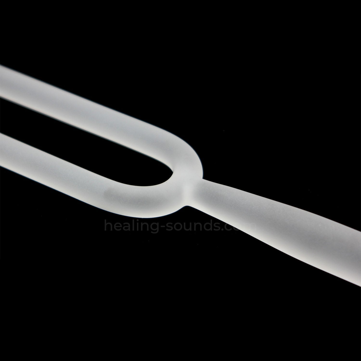 432 Hz Stimmgabel-Set aus mattiertem Kristall mit Etui – 8-teilig – 10 mm/20 mm