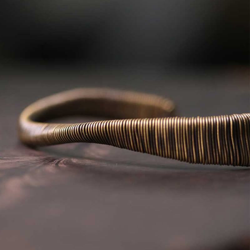 Copper Adjustable Cuff Bracelet for Luck and Wealth | Spiritual Bracelets