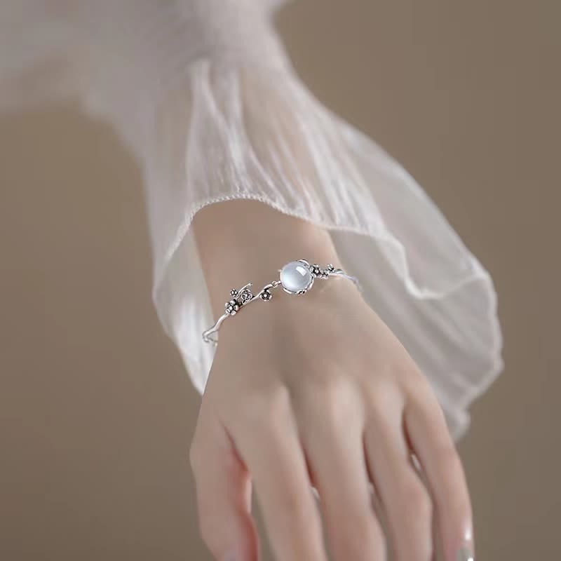 Chalcedon Positive Harmony Armband Größenverstellbar