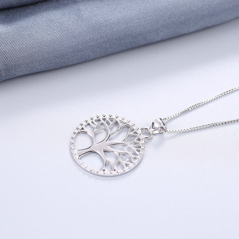 925 Sterling Silver Tree of Life Necklace for Protection & Calm