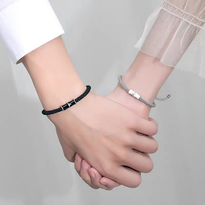 Copper Bamboo Couple Rope Bracelet for Spiritual Healing