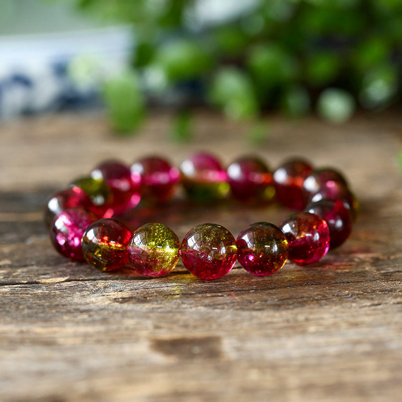8mm Tourmaline Spiritual Bracelet for Love & Wisdom