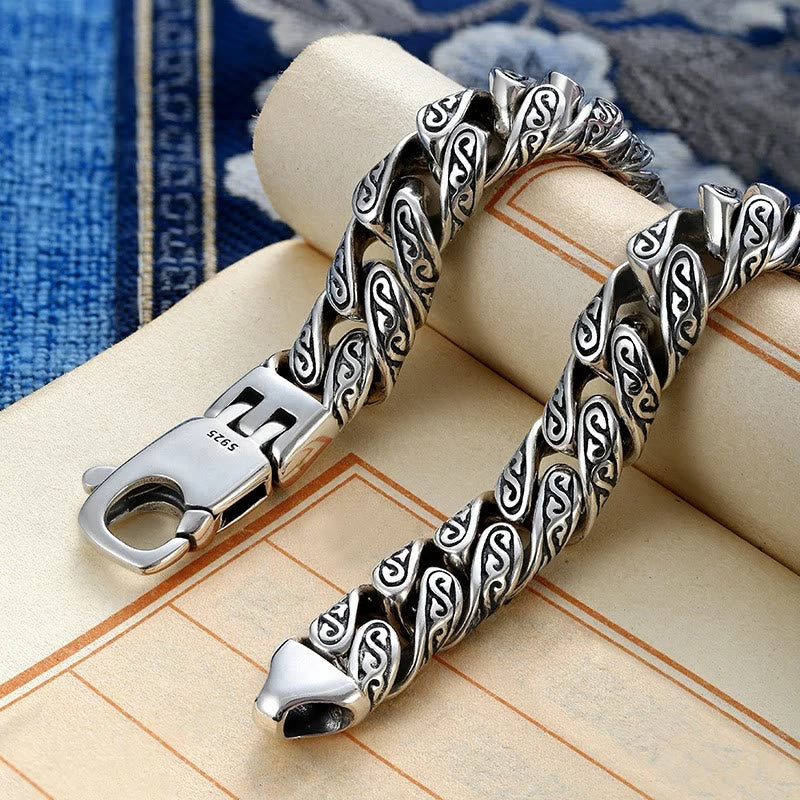 Copper Tang Dynasty Flower Luck Bracelet 18cm Spiritual