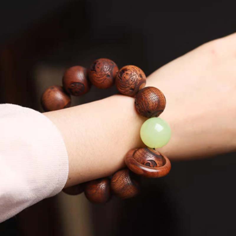 20mm Rosewood Tiger Protection Bracelet | Chinese Zodiac