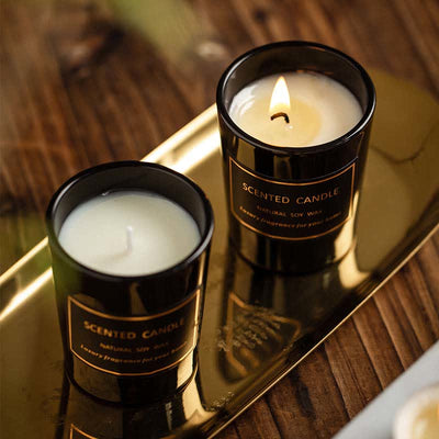 Meditation Scented Soy Wax Candle Blue Bell Pear Freesia