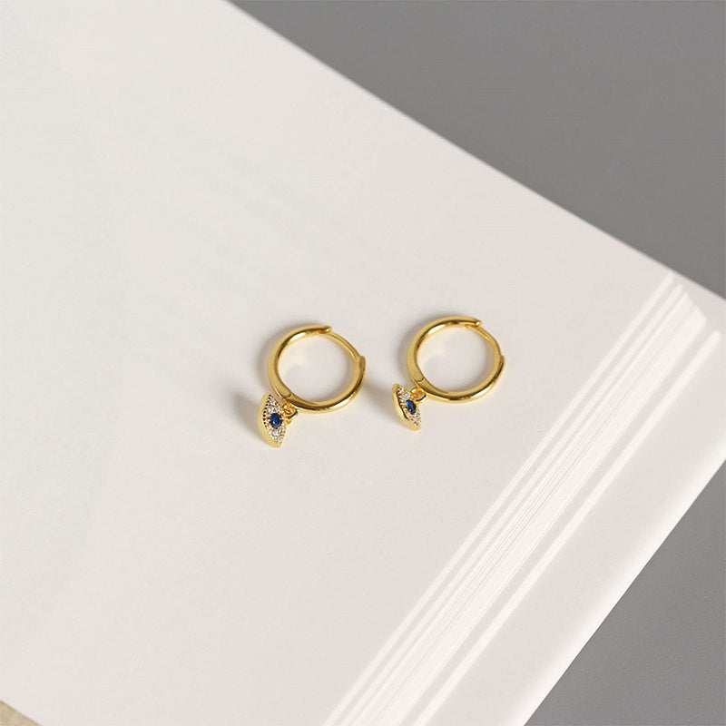 925 Sterling Silver Evil Eye Protection Stud Earrings