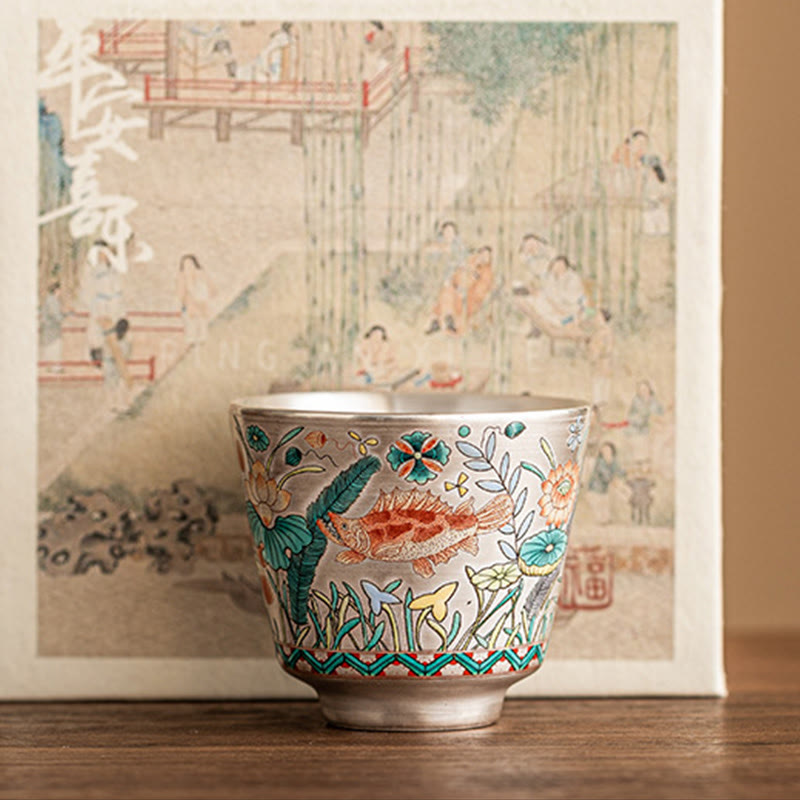 45 ml chinesische Keramik-Teetasse mit Geschenkbox für die Gongfu-Zeremonie