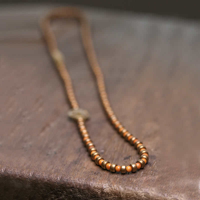 Copper Olive Pit Spiritual Bracelet for Wealth & Balance