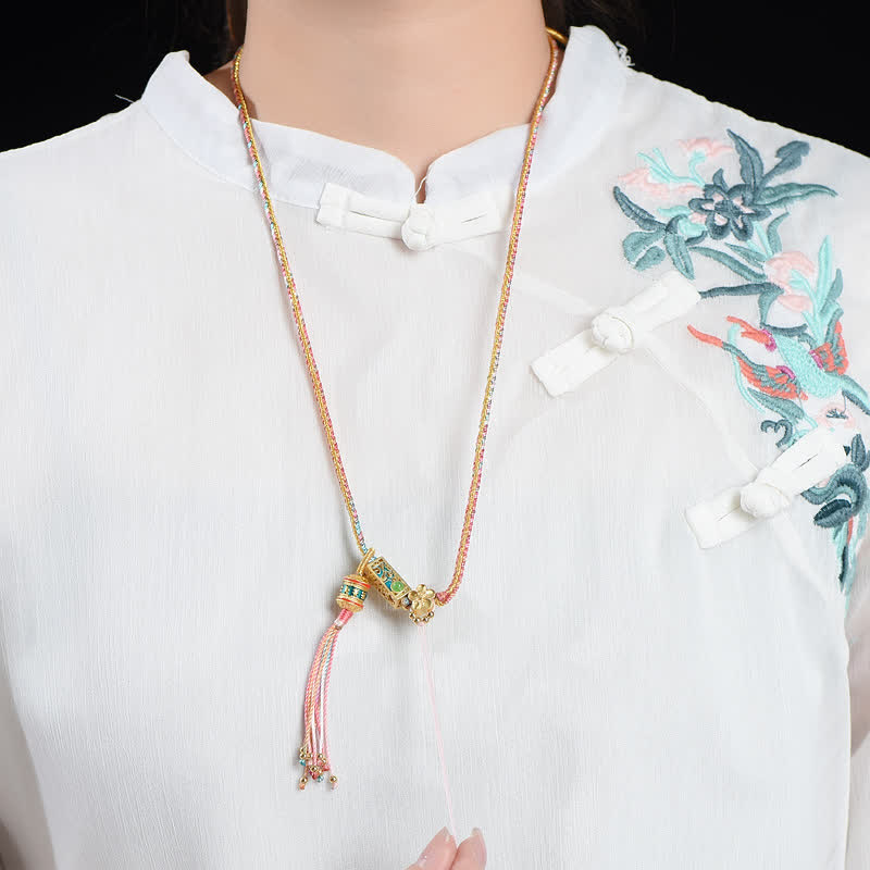 Bunte spirituelle Kupferkette für Reichtum