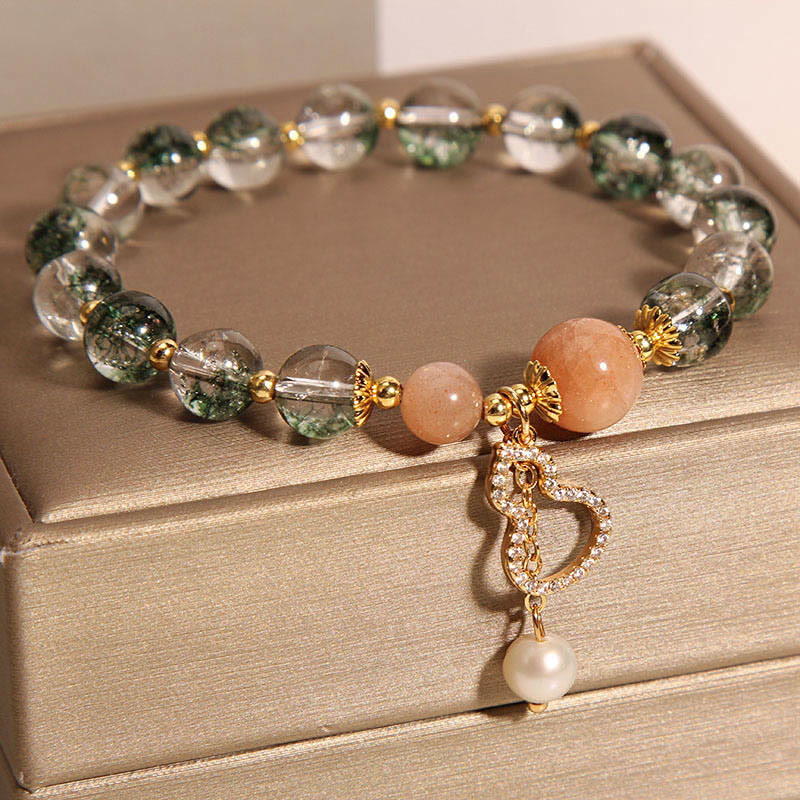 Green Phantom Crystal Confidence Bracelet for Growth