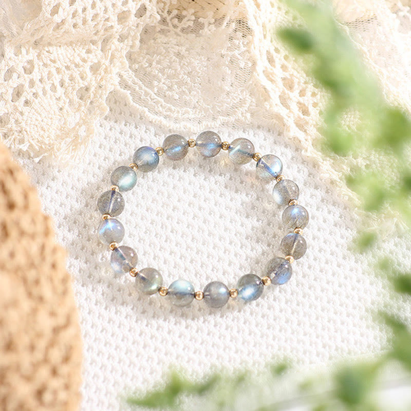 Moonstone Love Bracelet 14k Gold Plated Healing Jewelry