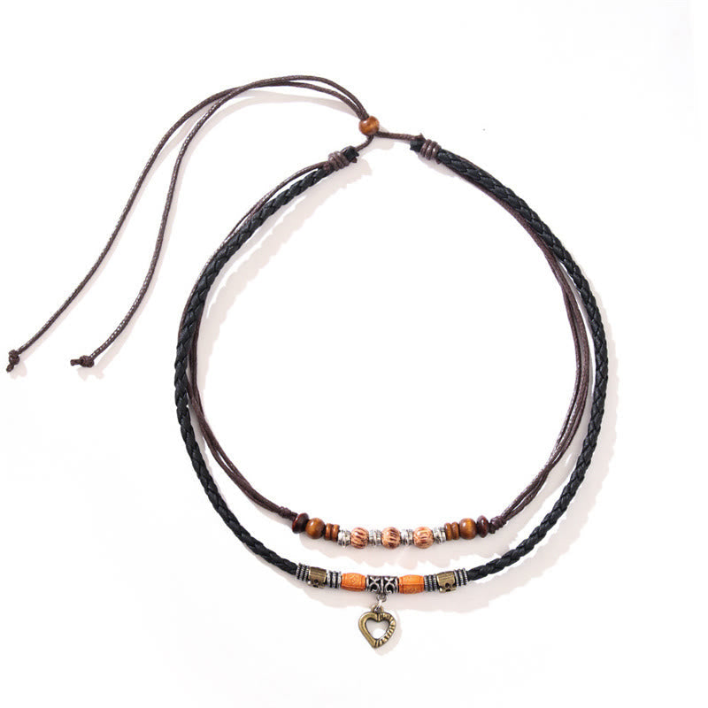 Kupfer-Set mit Herzperlen und Heilungskette und Armband