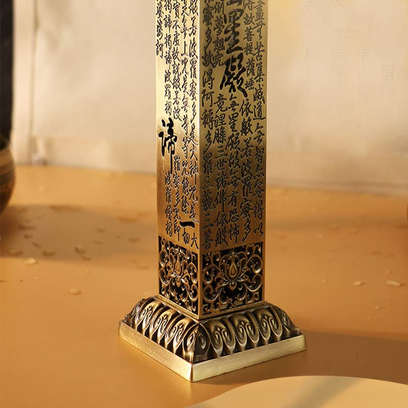 Heart Sutra Alloy Incense Burner for Spiritual Healing
