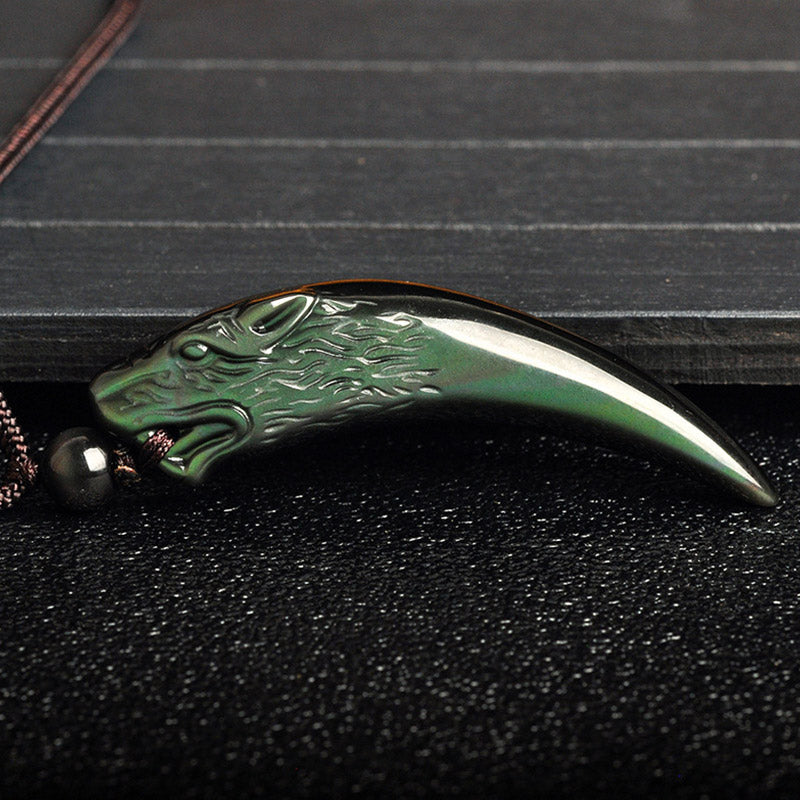 Multi Obsidian Strength Necklace Pendant