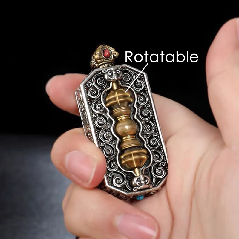 Om Mani Padme Hum Halskette | Dorje Vajra Lotus Anhänger